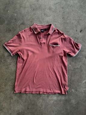 BOSS Hugo Boss Men's Short Sleeve Pique Polo with Contrast Tipped Collar and Poc